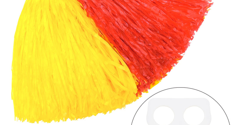 Widmann SRL Cheerleader pompom rood met geel