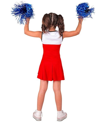 Widmann SRL Cheerleader rood kostuum Lynntje kinderen