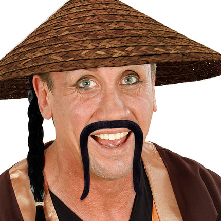 Widmann SRL Chinese snor zwart