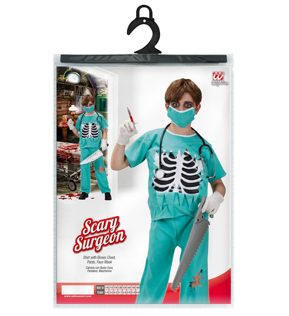 Widmann SRL Chirurg kostuum bloederige zombie dokter kind
