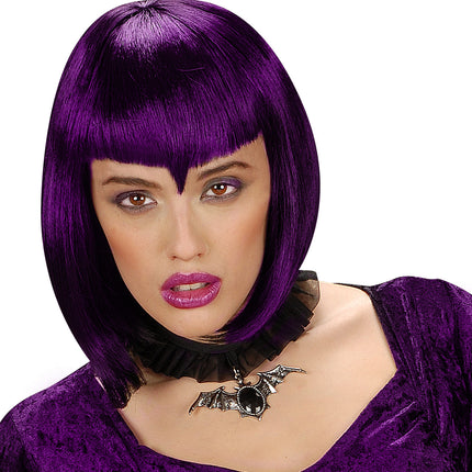 Widmann SRL Choker vleermuis met zwarte gemsteen