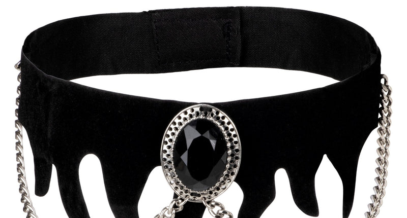 Widmann SRL Choker zwarte edelsteen gothic