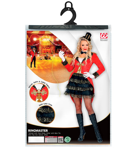 Widmann SRL Circusartieste dompteuse rood luxe