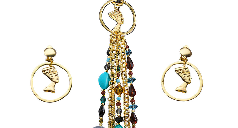 Widmann SRL Cleopatra ketting met oorbellen Egypte