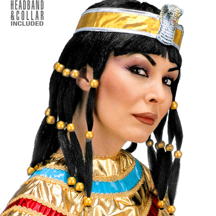 Widmann SRL Cleopatra pruik met slang