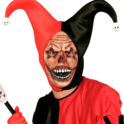 Widmann SRL Clown masker verbrand horror