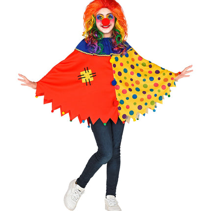 Widmann SRL Clown poncho kinderen