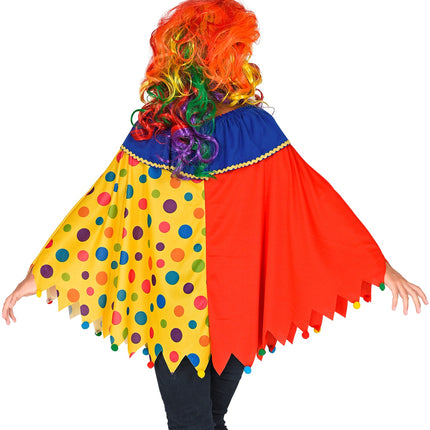 Widmann SRL Clown poncho kinderen