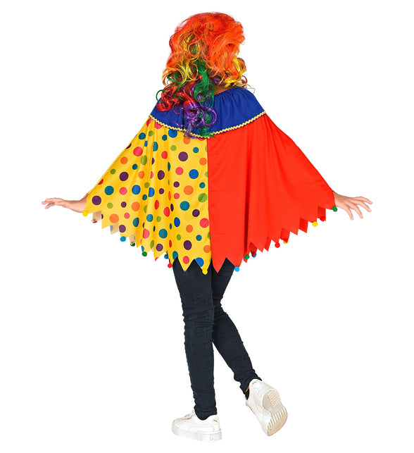 Widmann SRL Clown poncho kinderen
