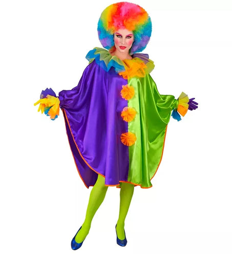 Widmann SRL Clown poncho one-size kostuum Lotte