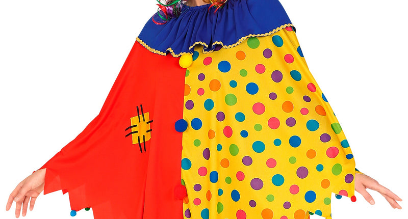 Widmann SRL Clown poncho volwassenen