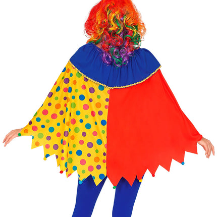Widmann SRL Clown poncho volwassenen