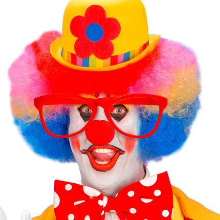 Widmann SRL Clownsbril rood