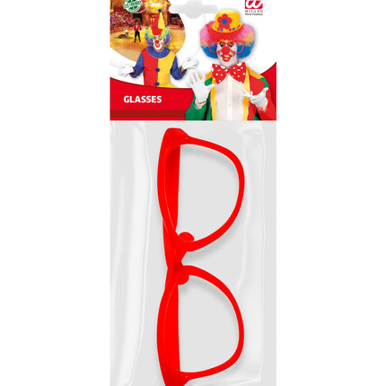 Widmann SRL Clownsbril rood
