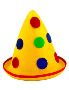 Widmann SRL Clownshoed geel met stippen