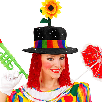 Widmann SRL Clownshoed met haar Frank zwart