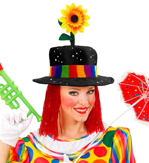 Widmann SRL Clownshoed met haar Frank zwart