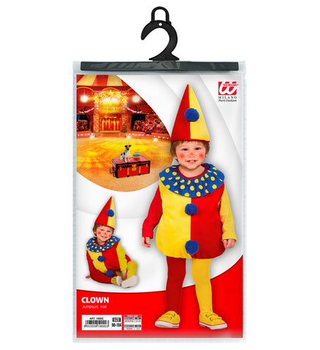 Widmann SRL Clownspak Daantje kinderen unisex