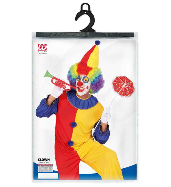 Widmann SRL Clownspak duo rood geel heren