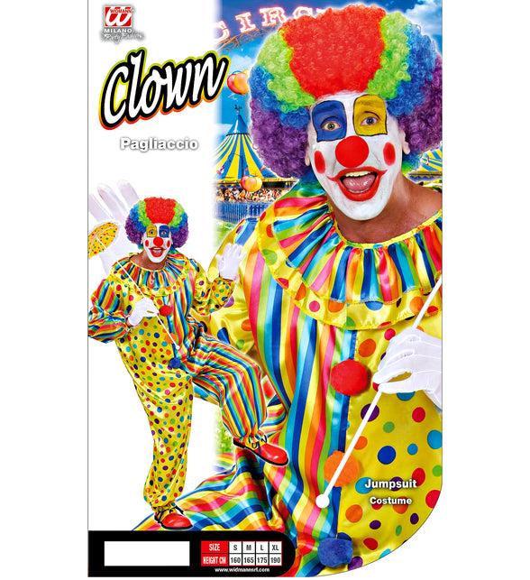 Widmann SRL Clownspak Flap vrolijk heren