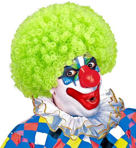 Widmann SRL Clownspruik krulletjes groen