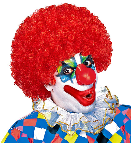 Widmann SRL Clownspruik krulletjes rood