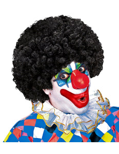 Widmann SRL Clownspruik krulletjes zwart