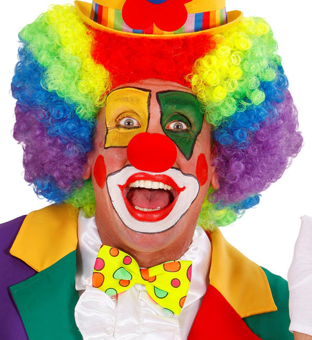 Widmann SRL Clownsstrik geel met bollen