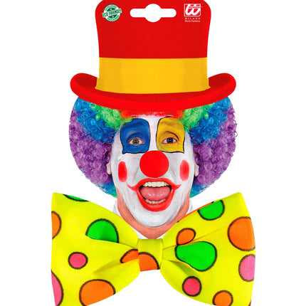 Widmann SRL Clownsstrik geel met bollen