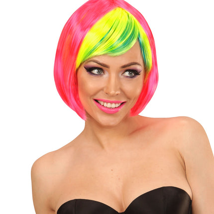 Widmann SRL Club boblijn pruik voor carnaval