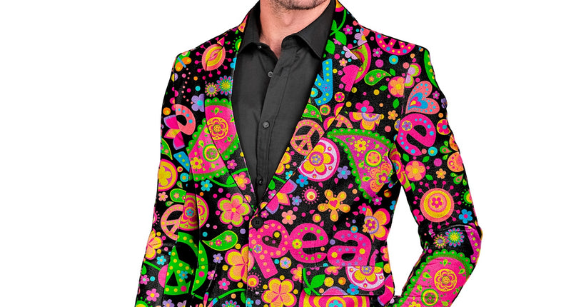 Widmann SRL Colbert neon hippie peace