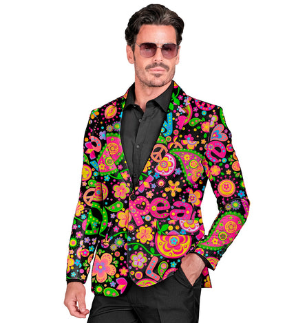 Widmann SRL Colbert neon hippie peace