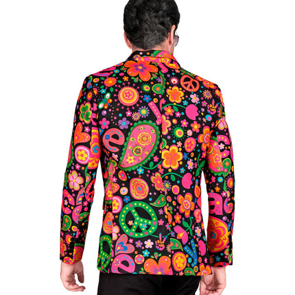 Widmann SRL Colbert neon hippie peace