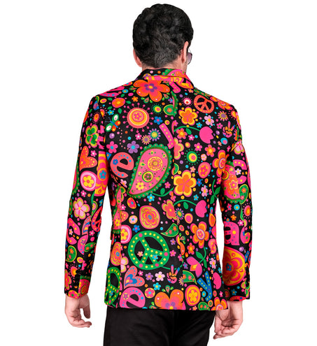 Widmann SRL Colbert neon hippie peace