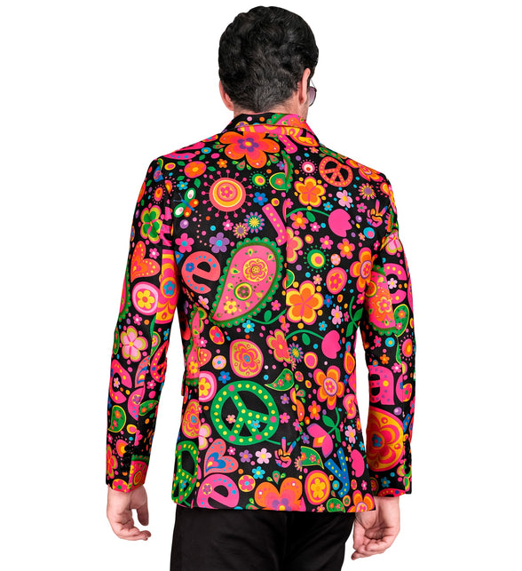 Widmann SRL Colbert neon hippie peace