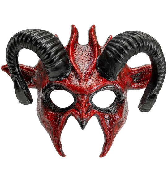 Widmann SRL Commedia dell'arte duivelsmasker ram rood/ zwart