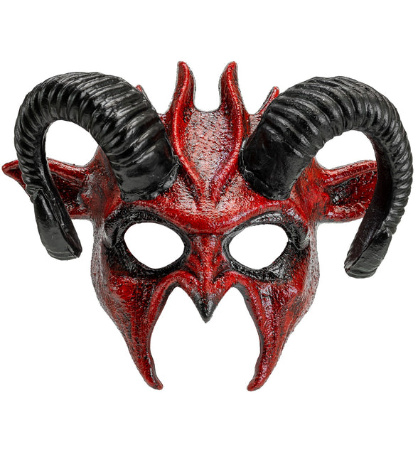 Widmann SRL Commedia dell'arte duivelsmasker ram rood/ zwart