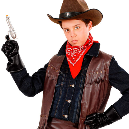 Widmann SRL Cowboy handschoenen lederlook kind