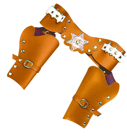 Widmann SRL Cowboy holster bruin dubbel luxe