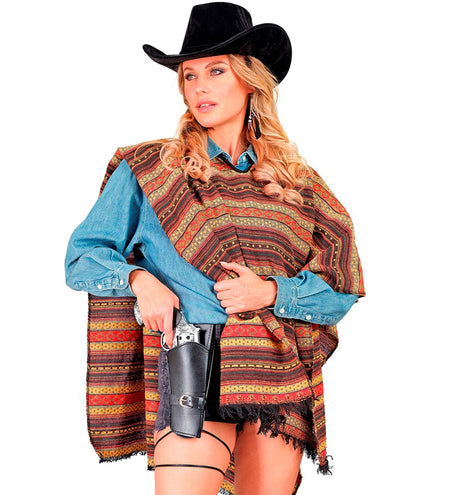 Widmann SRL Cowboy holster zwart met riem