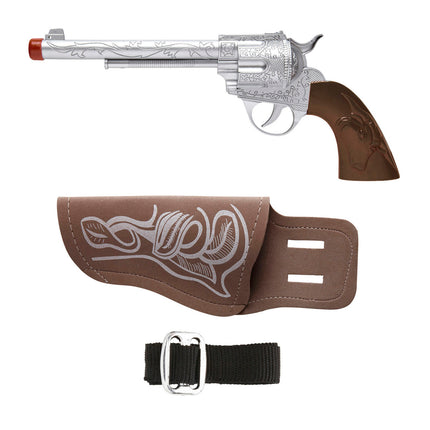 Widmann SRL Cowboy pistool met holster bruin