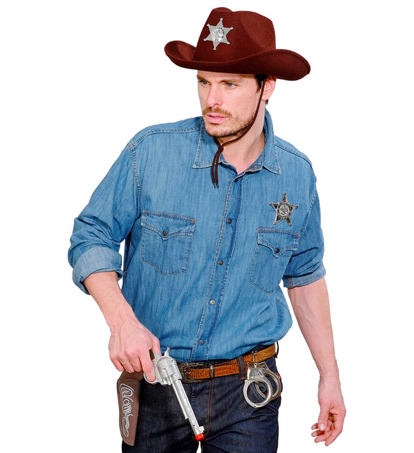 Verkleed cowboy holster voor een revolver/pistool - holsterriem | Fun Verkleed cowboy holster voor een revolver/pistool - holsterriem | Fun