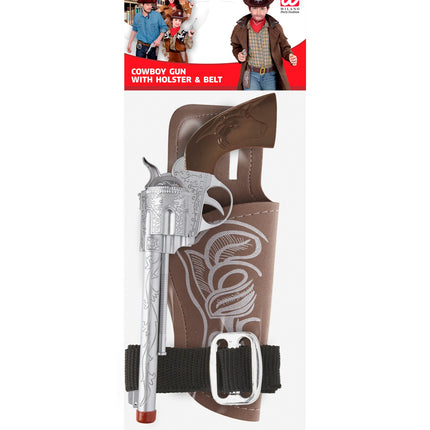 Widmann SRL Cowboy pistool met holster bruin