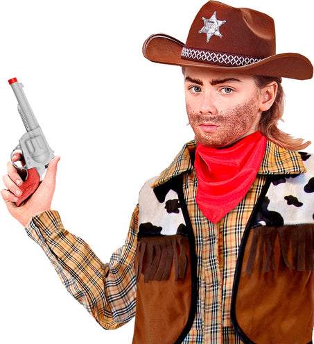 Widmann SRL Cowboy pistool zilver plastic