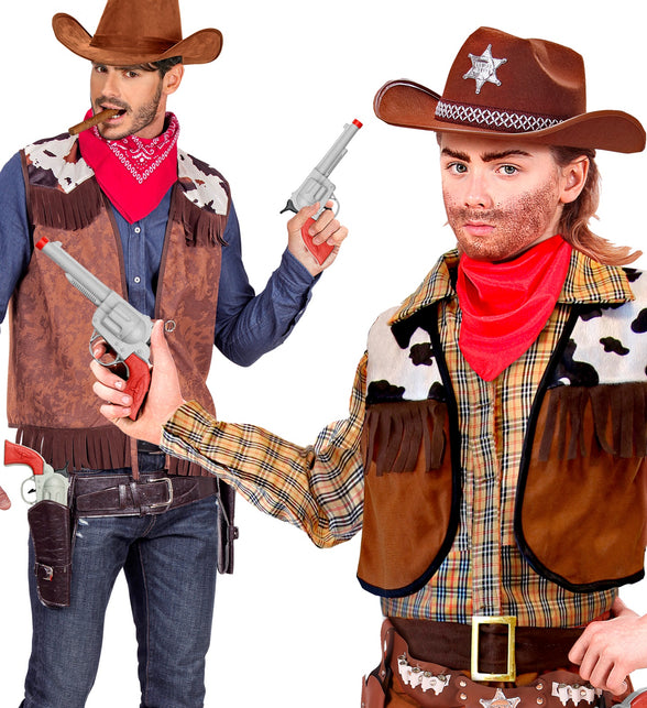 Widmann SRL Cowboy pistool zilver plastic