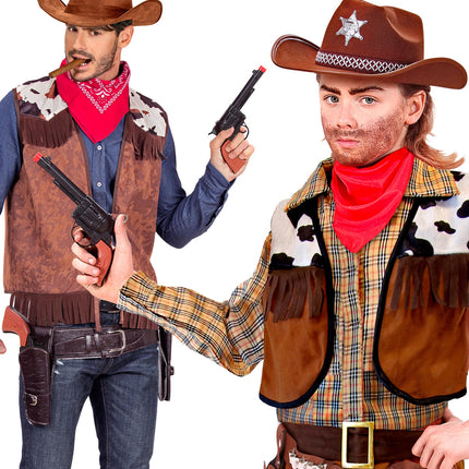 Widmann SRL Cowboy pistool zwart plastic