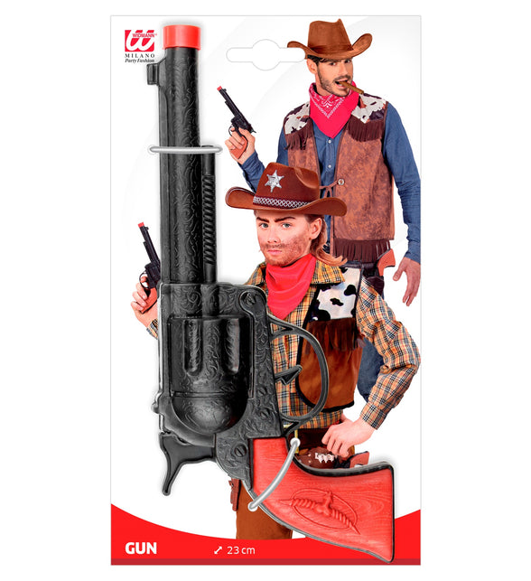 Widmann SRL Cowboy pistool zwart plastic