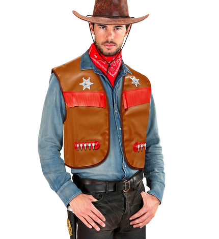 Widmann SRL Cowboy vest bruin