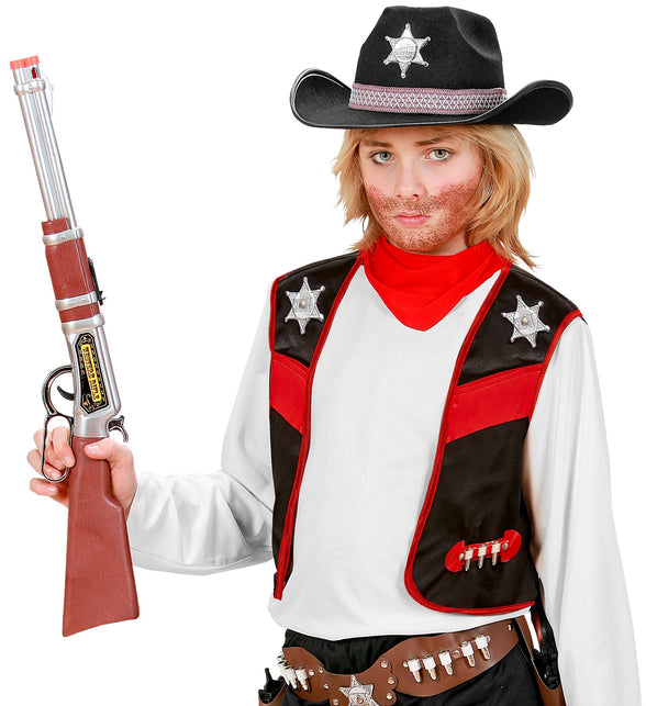 Widmann SRL Cowboy vest zwart kinderen