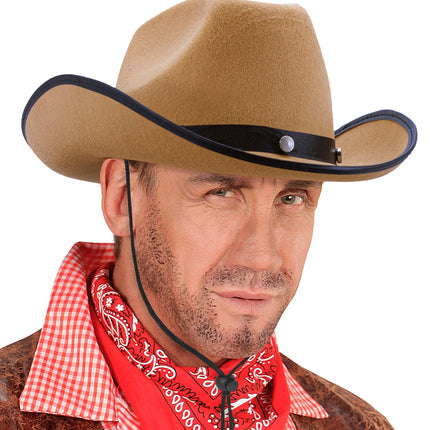 Widmann SRL Cowboyhoed beige met studs